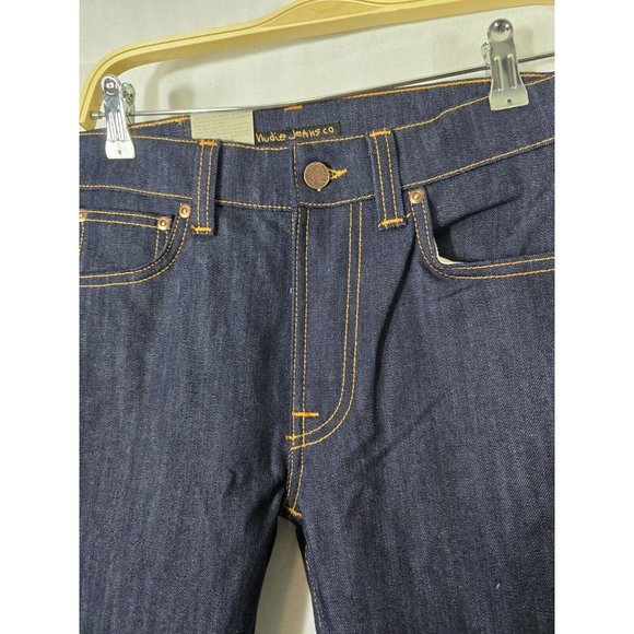 Nudie Jeans Lean Dean - Dry Ecru Embo W27 L34 NEW WITH TAGS- MENS - Picture 3 of 7